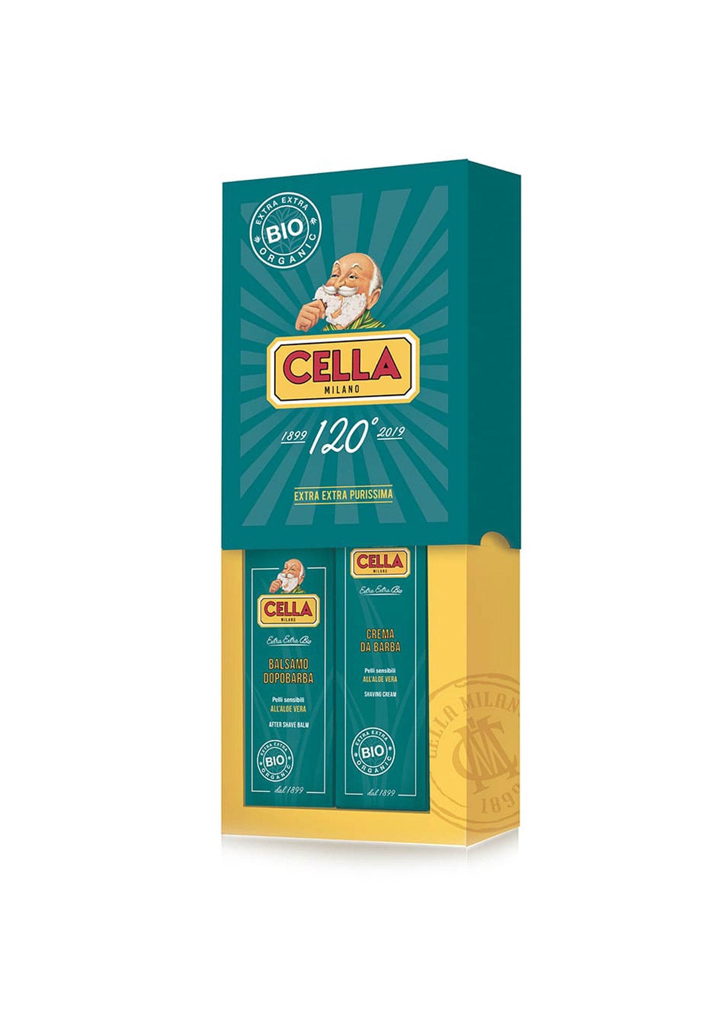 CELLA, Shave Duo Extra Bio with Aloe Vera sets