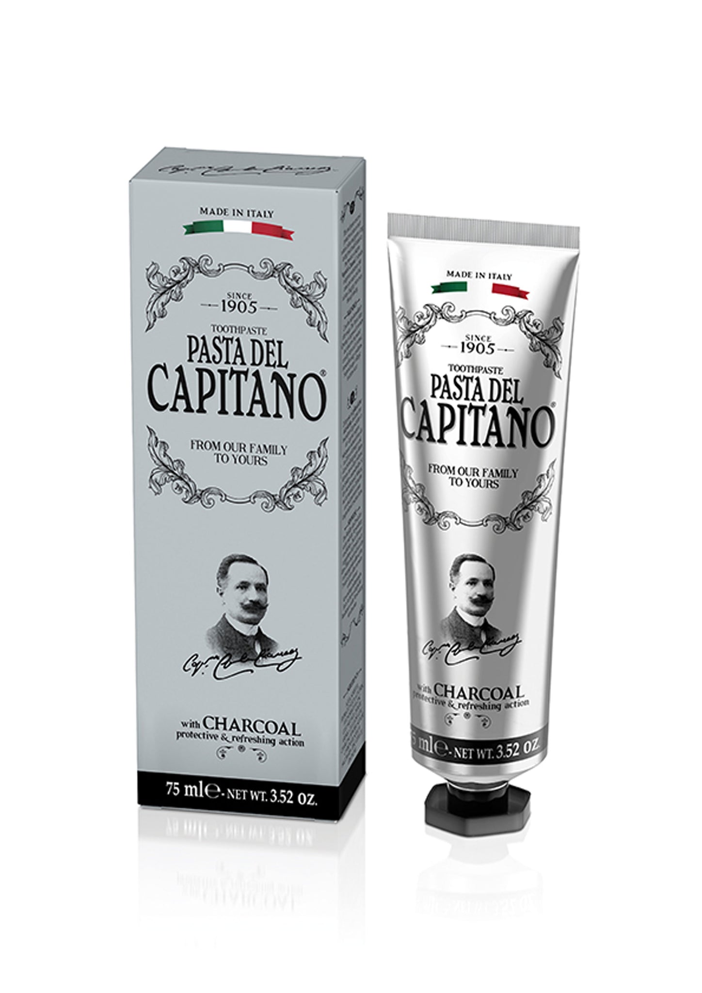 Pasta Del Capitano, TOOTHPASTE with CHARCOAL