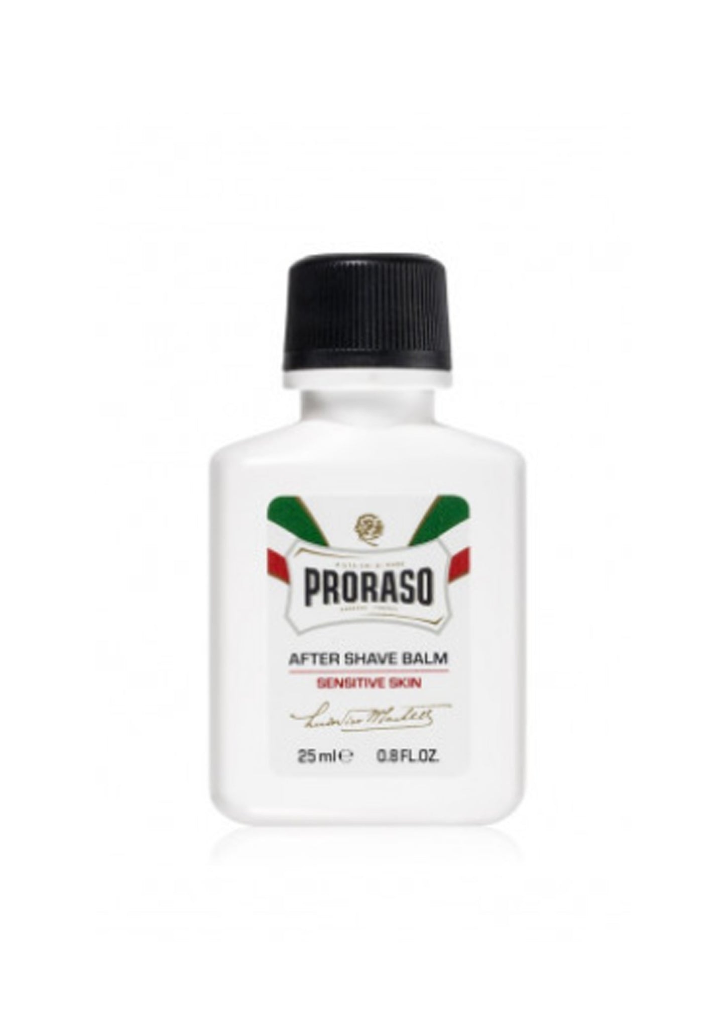 Proraso White,  TRAVEL AFTER SHAVE BALM with Green Tea and Oatmeal 25ml